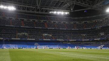 Imagen del Estadio Santiago Bernab&eacute;u durante el partido de LaLiga Santander entre el Real Madrid y el Celta de Vigo. 