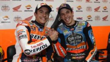 Marc y Álex, felices tras el test.