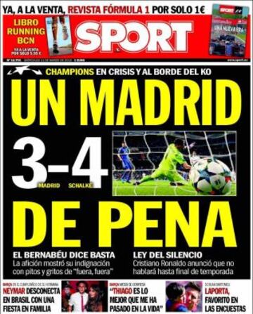 Portadas de la prensa deportiva