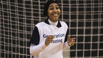 Qatar goalkeeper and Generation Amazing collaborator Shaima Abdullah