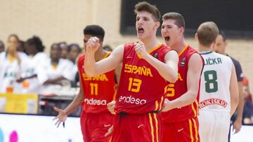 Sergi Martínez, con la selección española Sub-17.