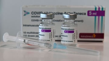 (FILES) In this file photo taken on March 18, 2021 Vials with the AstraZeneca COVID-19 vaccine against the novel coronavirus are pictured at the vaccination center in Nuremberg, southern Germany. - AstraZeneca&#039;s Covid-19 vaccine is 79 percent effecti