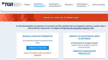 Bono 500.000 Clase Media: cómo consultar el estado del pago en la TGR