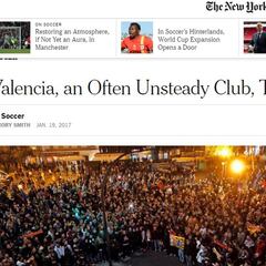 El "desastre" del Valencia llega al New York Times