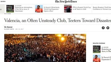 El "desastre" del Valencia llega al New York Times