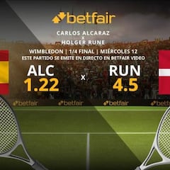 Carlos Alcaraz vs. Holger Rune: horario, TV, estadísticas y pronósticos de Wimbledon 2023