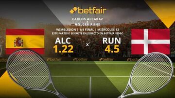 Carlos Alcaraz vs. Holger Rune: horario, TV, estadísticas y pronósticos de Wimbledon 2023