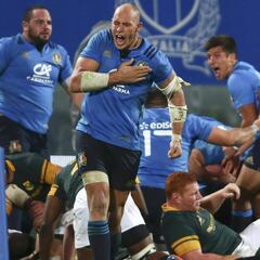 Italia vence por primera vez en la historia a Sudáfrica