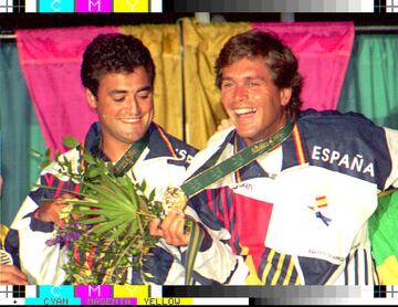 José Luis Ballester y Fernando León Boissier consiguieron el oro en vela en la competición de tornado.        