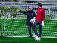 José Alberto y Ezkieta, del Racing.