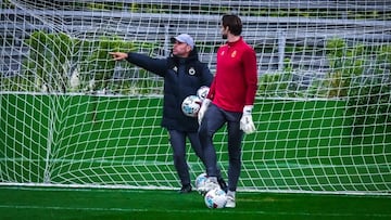José Alberto y Ezkieta, del Racing.