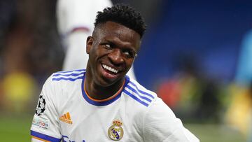 Vinicius, en un partido del Real Madrid.