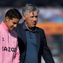 Primer año de Ancelotti: números de los colombianos en Everton