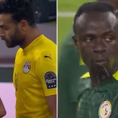 El momento de la Copa África: penalti para Mané, Salah avisa a su portero y... ¡se lo para Gabaski!