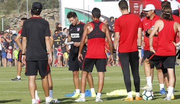 Atleti training in Los Ángeles de San Rafael today.