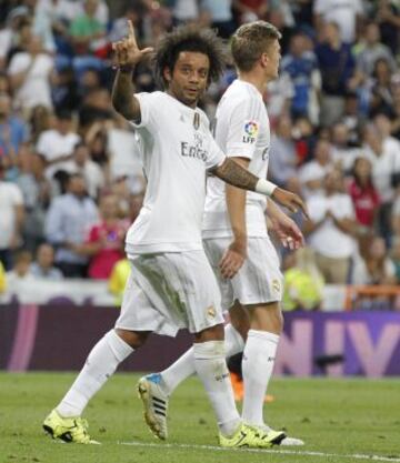 2-1. Marcelo celebró el segundo gol.