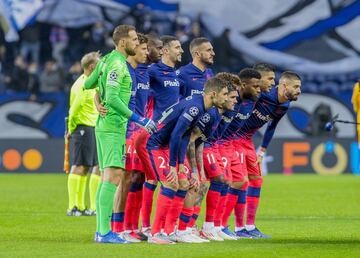 Equipo del Atlético de Madrid.