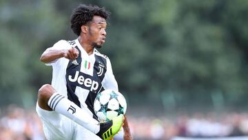 Juan Guillermo Cuadrado durante el partido amistoso entre Juventus y Juventus B