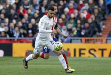 First Madrid derby experience for Borja Mayoral, who came on at half-time for Karim Benzema.