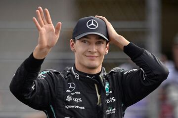 El piloto británico de Mercedes, George Russel, tercero en la clasficación.