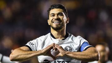    Henry Martin celebrates his goal 1-3 of America during the game Atletico San Luis vs America, corresponding to Round 07 of the Torneo Clausura 2023 of the Liga BBVA MX, at Alfonso Lastras Stadium, on February 14, 2023.

<br><br>

Henry Martin celebra su gol 1-3 de America durante el partido Atletico San Luis vs America, Correspondiente a la Jornada 07 del Torneo Clausura 2023 de la Liga BBVA MX, en el Estadio Alfonso Lastras, el 14 de Febrero de 2023.