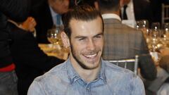 Gareth Bale, en la &uacute;ltima comida de Navidad del Real Madrid.