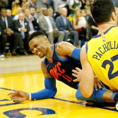 Otra vez Pachulia... Westbrook lo tiene claro: "Intentó lesionarme"
