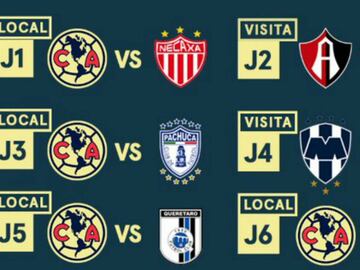 Te presentamos el calendario de cada uno de los equipos de cara al pr&oacute;ximo torneo de Liga MX, el cual iniciar&aacute; en enero.