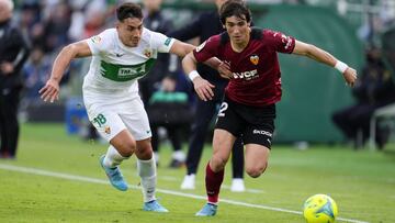 Jes&uacute;s V&aacute;zquez, contra el Elche. 