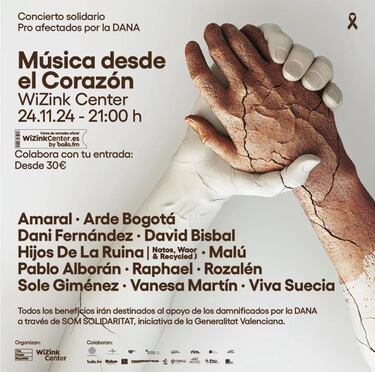 La msica se une por Valencia: este es el mapa de los conciertos para ayudar