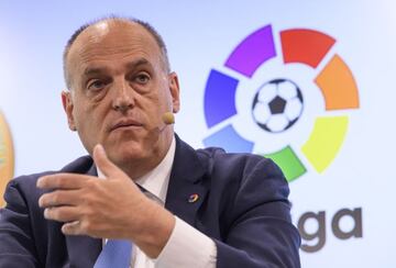 29/05/19 PRESENTACION DEL ACUERDO ENTRE LALIGA Y AMERIPOL  JAVIER TEBAS