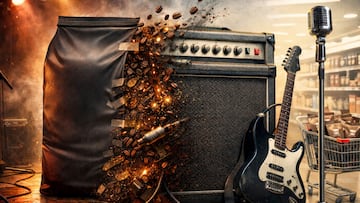 Coffee meets rock band - artist's impression