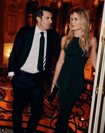 Luis Figo y su mujer Helen Svedin