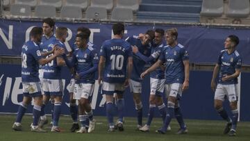 El gol, labor coral en el Oviedo