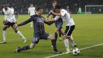 Thiago Motta, en el partido frente al Valencia.