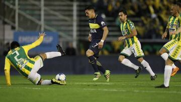 Imagen del partido entre Boca Juniors y Aldosivi.