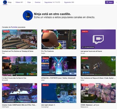 Twitch está usando el canal de Ninja para promocionar a otros streamers