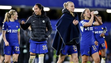 Las jugadoras del Chelsea después de un partido.