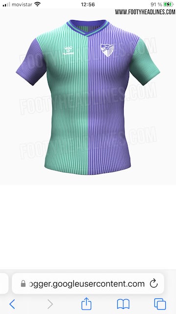 Boceto de la camiseta verde y morada de Hummels.