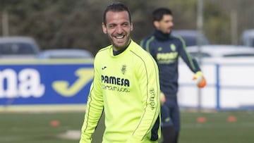 Roberto Soldado durante un entrenamiento. 