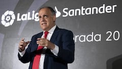 Tebas, en una comparecencia como presidente de LaLiga.