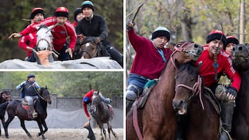 Reportaje sobre el Kokpar, deporte tradicional de Kazajistán, en Almaty.