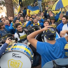 Así fue el espectacular banderazo de la hinchada de Boca