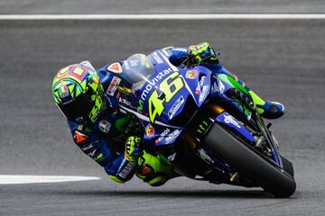 Valentino Rossi durante la sesión clasificatoria del GP de Austria.