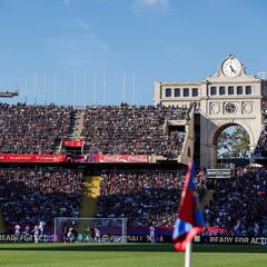 Montjuïc, sin animación