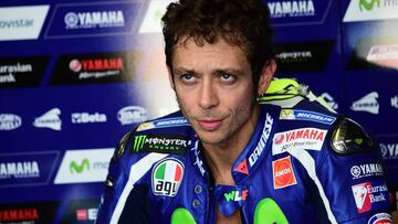 Valentino Rossi, piloto de Yamaha de MotoGP.