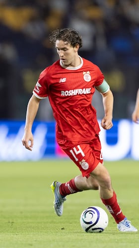 Marcel Ruiz of Toluca during the Quarter Finals second leg match between Los Angeles Galaxy and Toluca as part of the CONCACAF Champions Cup 2026, at Dignity Health Sports Park Stadium, on April 15, 2026 in Carson, California, United States.