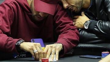 Neymar lo vuelve a hacer: póker mientras ve al PSG