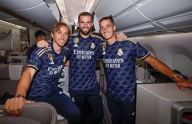Presentacin de la nueva segunda equipacin del Real Madrid para la nueva temporada 2023-24.