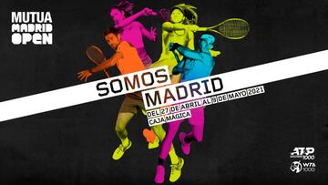 Cartel promocional de la campaña 'Somos Madrid' del Mutua Madrid Open.